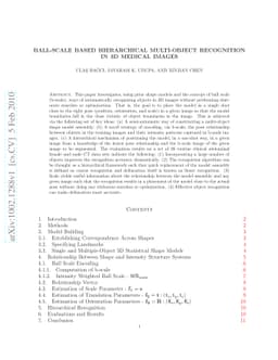 Ball-Scale Based Hierarchical Multi-Object Recognition in 3D Medical
  Images