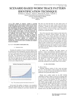 Scenario Based Worm Trace Pattern Identification Technique
