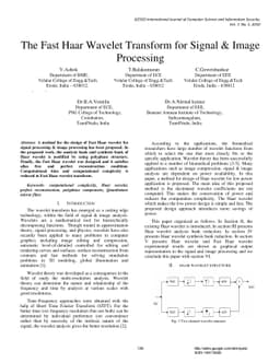 The Fast Haar Wavelet Transform for Signal & Image Processing