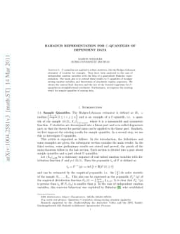 Bahadur Representation for U-Quantiles of Dependent Data