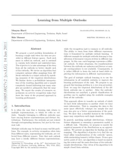 Learning from Multiple Outlooks