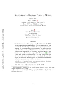 Analysis of a Random Forests Model