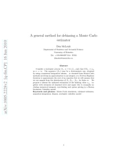 A general method for debiasing a Monte Carlo estimator