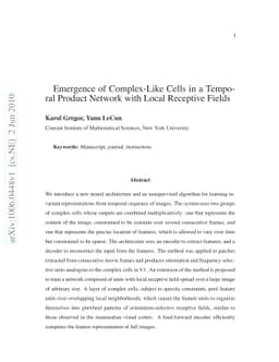 Emergence of Complex-Like Cells in a Temporal Product Network with Local
  Receptive Fields