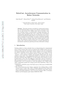 RoboCast: Asynchronous Communication in Robot Networks