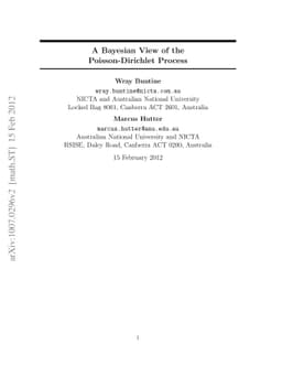 A Bayesian View of the Poisson-Dirichlet Process