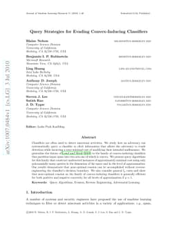 Query Strategies for Evading Convex-Inducing Classifiers