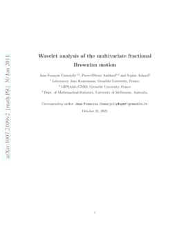 Wavelet analysis of the multivariate fractional Brownian motion