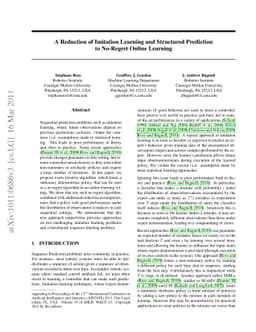 A Reduction of Imitation Learning and Structured Prediction to No-Regret
  Online Learning
