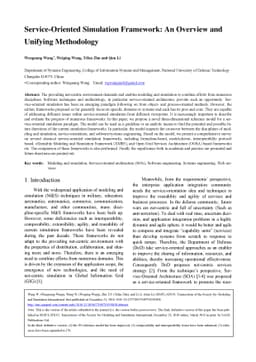 Service-Oriented Simulation Framework: An Overview and Unifying
  Methodology