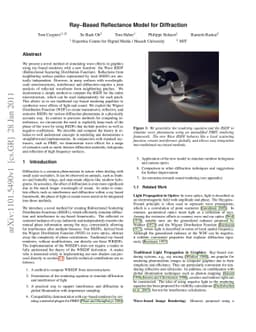 Ray-Based Reflectance Model for Diffraction