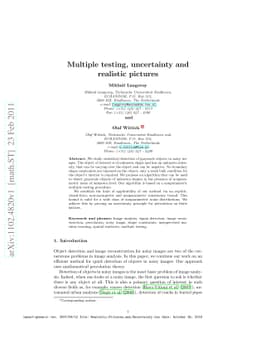Multiple testing, uncertainty and realistic pictures