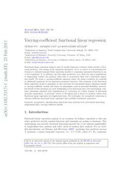 Varying-coefficient functional linear regression