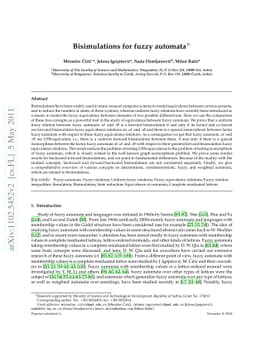 Bisimulations for fuzzy automata