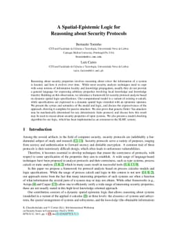 A Spatial-Epistemic Logic for Reasoning about Security Protocols