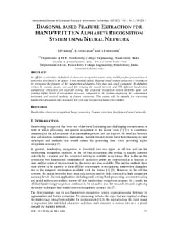Diagonal Based Feature Extraction for Handwritten Alphabets Recognition
  System using Neural Network