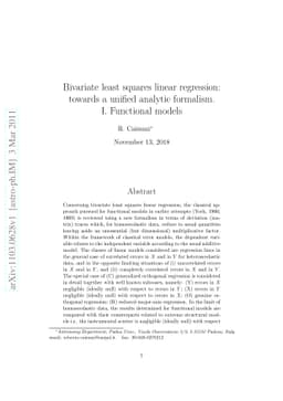 Bivariate least squares linear regression: towards a unified analytic
  formalism