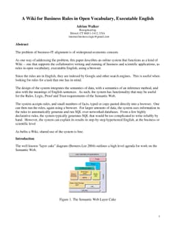 A Wiki for Business Rules in Open Vocabulary, Executable English