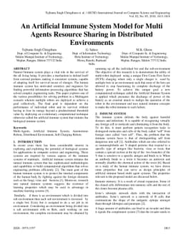 An Artificial Immune System Model for Multi-Agents Resource Sharing in
  Distributed Environments
