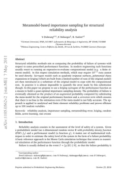 Metamodel-based importance sampling for structural reliability analysis