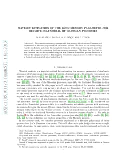 Wavelet estimation of the long memory parameter for Hermite polynomial
  of Gaussian processes