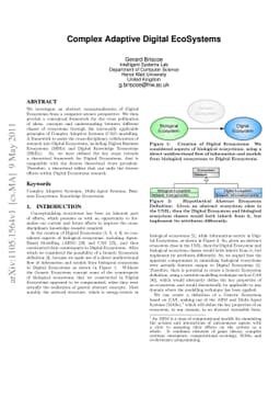 Complex Adaptive Digital EcoSystems