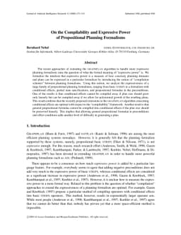 On the Compilability and Expressive Power of Propositional Planning
  Formalisms