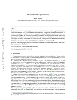 Asymptotics of Asynchronicity