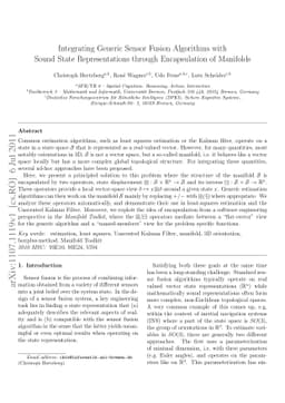 Integrating Generic Sensor Fusion Algorithms with Sound State
  Representations through Encapsulation of Manifolds