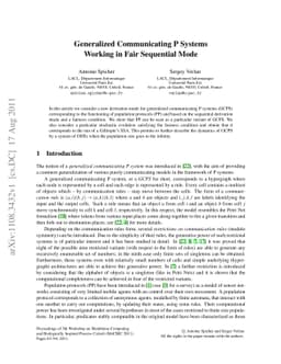 Generalized Communicating P Systems Working in Fair Sequential Model
