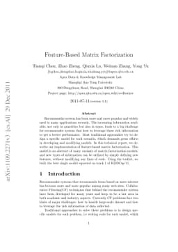 Feature-Based Matrix Factorization