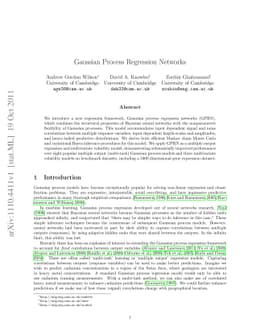 Gaussian Process Regression Networks