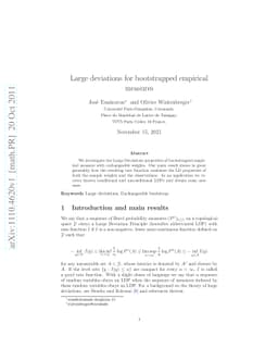 Large deviations for bootstrapped empirical measures