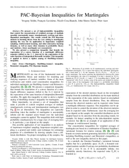 PAC-Bayesian Inequalities for Martingales