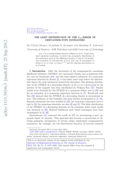 The limit distribution of the $L_{\infty}$-error of Grenander-type
  estimators