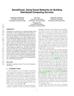 SocialCloud: Using Social Networks for Building Distributed Computing
  Services