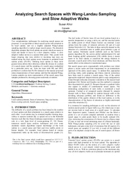 Search space analysis with Wang-Landau sampling and slow adaptive walks