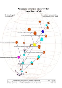 An efficient high-quality hierarchical clustering algorithm for
  automatic inference of software architecture from the source code of a
  software system