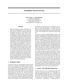 Probabilistic Theorem Proving