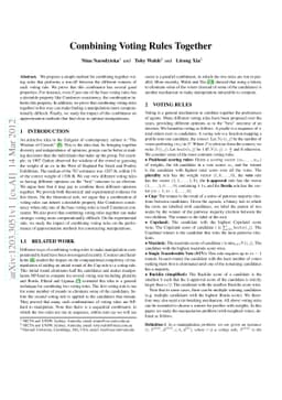 Combining Voting Rules Together