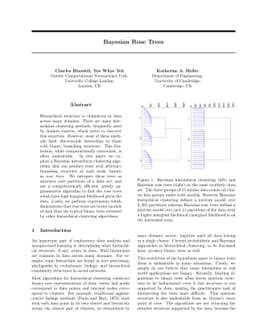 Bayesian Rose Trees