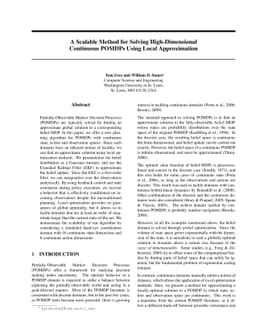 A Scalable Method for Solving High-Dimensional Continuous POMDPs Using
  Local Approximation