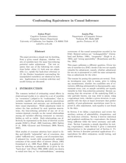 Confounding Equivalence in Causal Inference