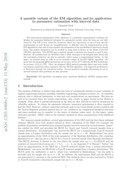 A Quantile Variant of the EM Algorithm and Its Applications to Parameter
  Estimation with Interval Data