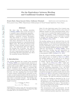 On the Equivalence between Herding and Conditional Gradient Algorithms