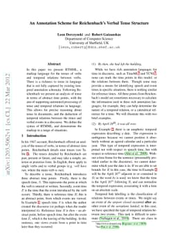 An Annotation Scheme for Reichenbach's Verbal Tense Structure