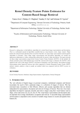 Kernel Density Feature Points Estimator for Content-Based Image
  Retrieval