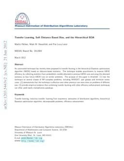 Transfer Learning, Soft Distance-Based Bias, and the Hierarchical BOA