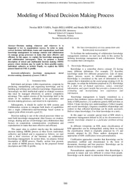 Modeling of Mixed Decision Making Process
