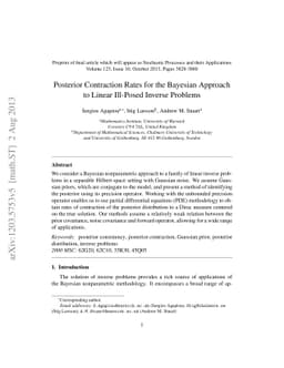 Posterior Contraction Rates for the Bayesian Approach to Linear
  Ill-Posed Inverse Problems